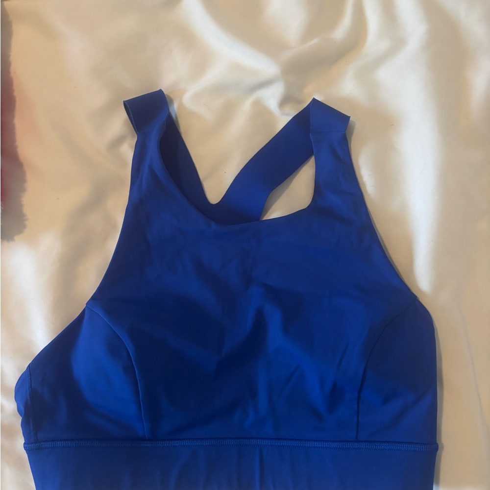Blue Women's Lululemon sports bra